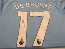 Kevin De Bruyne of Manchester City signed autographed soccer jersey PAAS COA 559