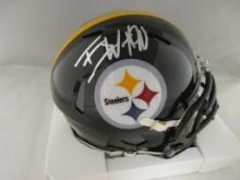 TJ Watt of the Pittsburgh Steelers signed autographed mini football helmet PAAS COA 658