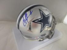 Troy Aikman of the Dallas Cowboys signed autographed mini football helmet PAAS COA 758