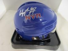Wayne Gretzky of the NY Rangers signed autographed mini hockey helmet PAAS COA 850