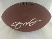 Joe Montana of the San Francisco 49ers signed autographed full size brown football PAAS COA 464