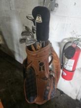 Golf Bag with Ping Woods and Irons