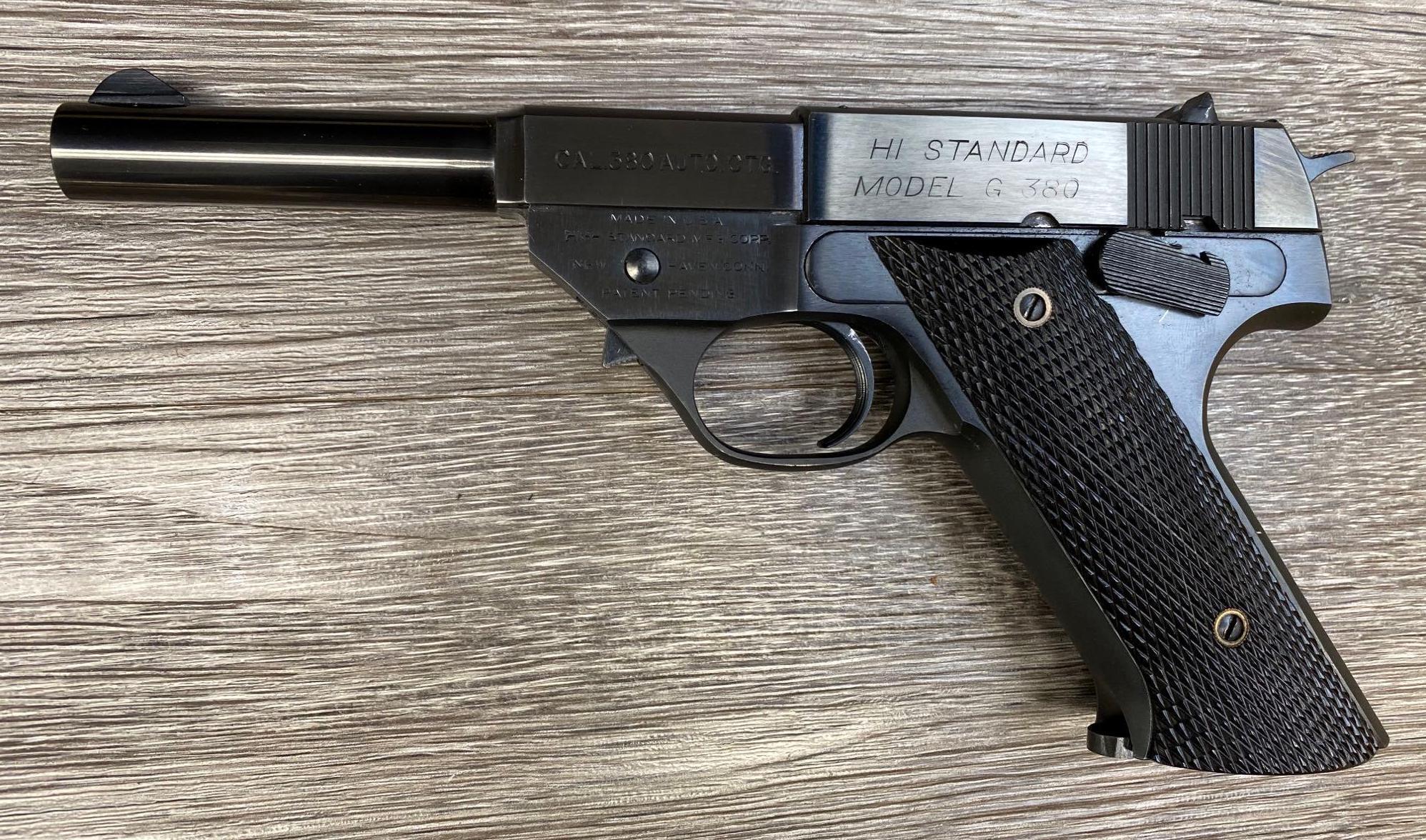 HIGH STANDARD MODEL G .380 AUTO CAL.SEMI AUTO PISTOL W/BOX