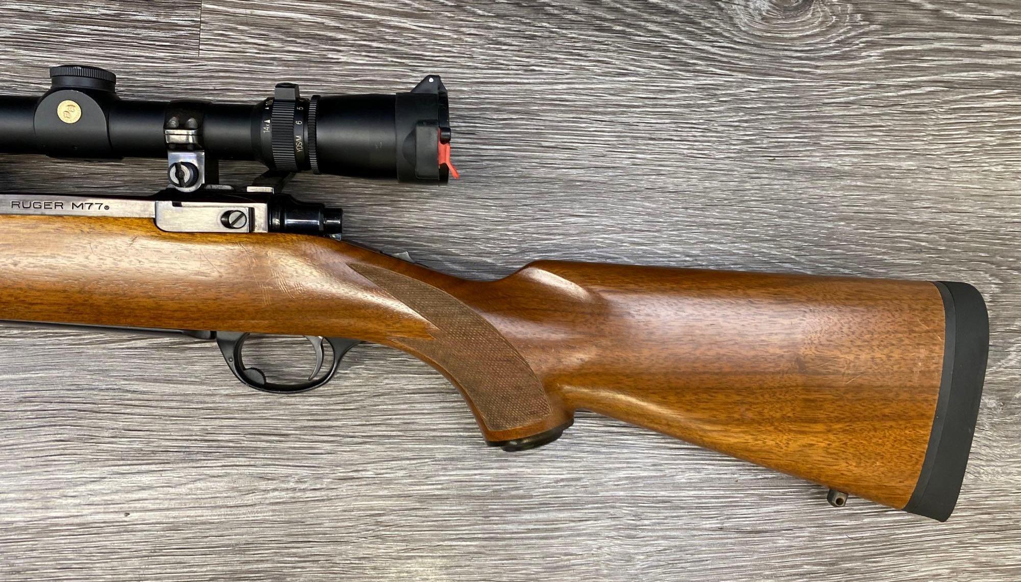 RUGER M77 BOLT-ACTION RIFLE .300 WIN. MAG. CAL. w/LEUPOLD SCOPE