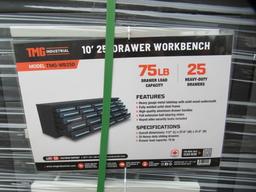 2024 TMG-WB25D 10' 25-DRAWER WORKBENCH (UNUSED)