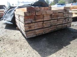 APPROX (72) PIECES OF ASSORTED SIZE JUNIPER LUMBER (12' LONGEST LENGTH)