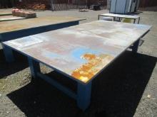 12' X 6' X 1 1/4'' STEEL WORK TABLE