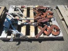 (6) CABLE COME ALONGS & (2) PLATE/PALLET CLAMPS
