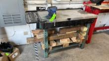 WORK BENCH W/IRWIN 5" BENCH VISE