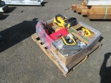 HUSKY JUMP BOX, & ASSORTED POWER TOOLS, WORK LIGHTS, & SHOP VACUUMS