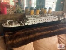 Titanic model made from Erector set 6 foot