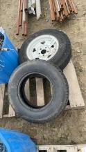 (2) TRAILER TIRES (1) 14", (1) 13" NEW