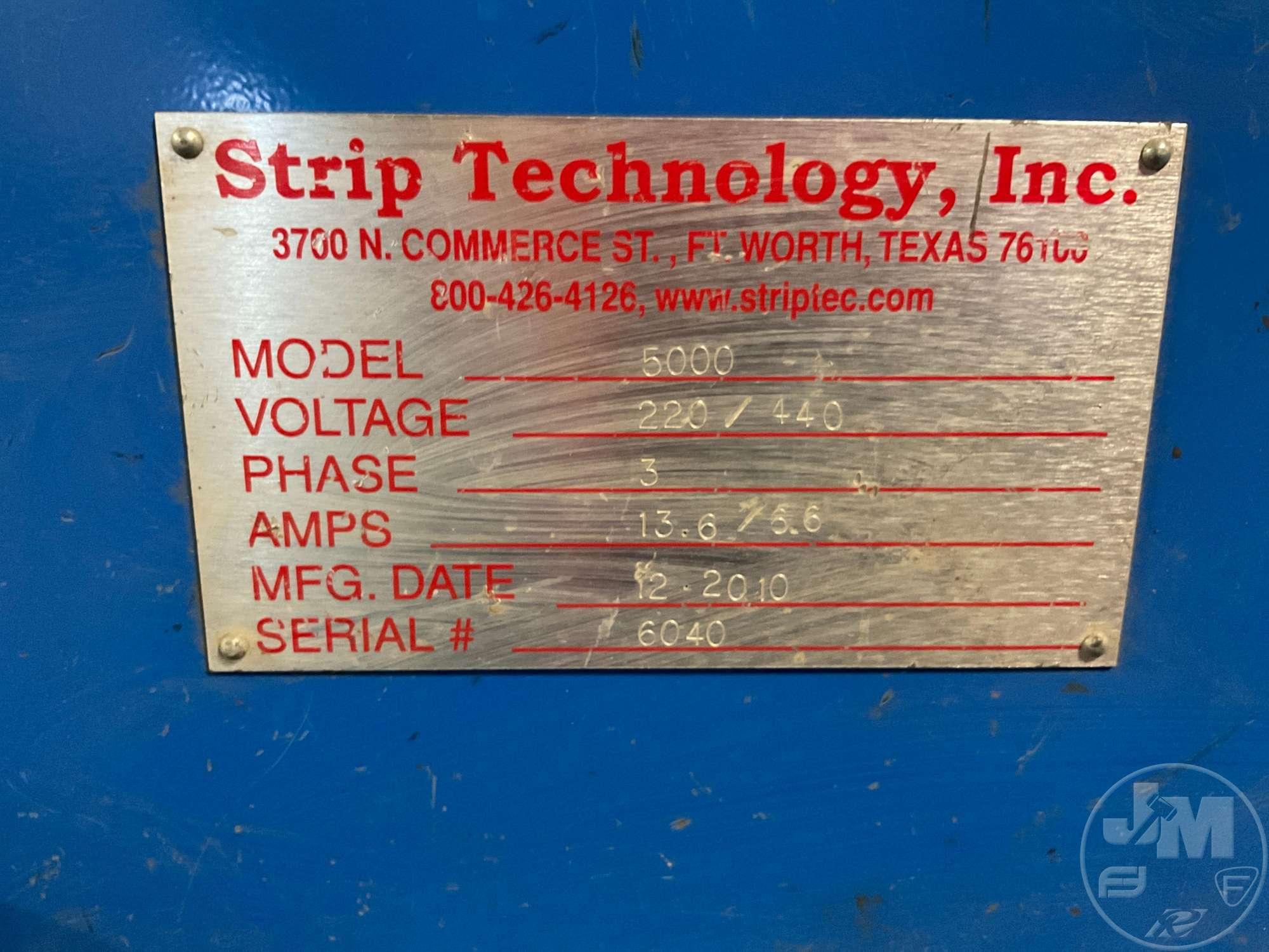 STRIP TECHNOLOGY, INC. MODEL#5000, SERIAL# 6040, 1/4”...... TO 4”......, 5HP