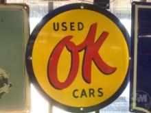 USED OK CARS SIGN 12”......X12”......
