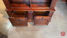 NEW Indonesia Hand Carved Mahogany Storage Unit