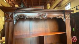 NEW Indonesia Hand Carved Mahogany Storage Unit