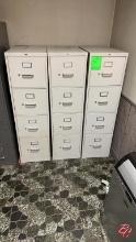 HON Metal 4-Drawer Lateral Filing Cabinets