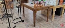 Wood Produce Table Approx: 48"x32"x30"