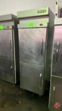 Hobart DA1 Stainless 2-Split Door Cooler W/Casters
