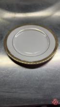 Bread and Butter Gold Rim Plate