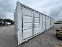 40' SHIPPING CONTAINER W/4 SIDE DOORS