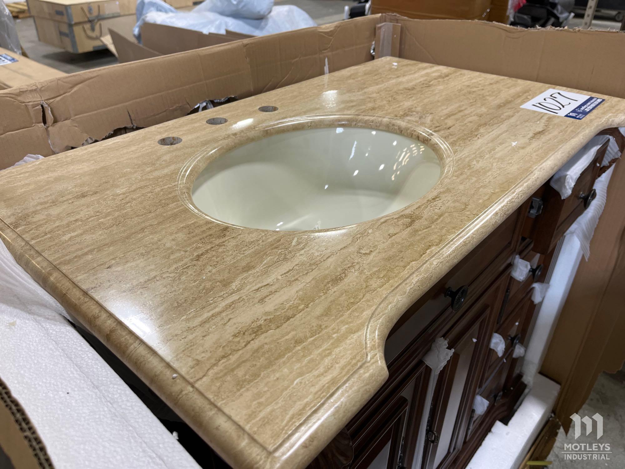 Silkroad Bathroom Vanity and Side Table