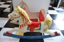 Plastic vintage rocking horse