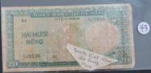 1964- South Vietnam 20 Dong Bank Note