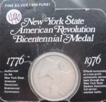 1776-1976 New York State American Revolution Bicentennial Medal