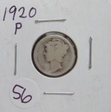 1920-P Mercury Dime