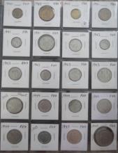 (20)  1940-1945 France WW2 Era Coins