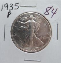 1935-P Walking Liberty Half Dollar