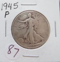 1945-P Walking Liberty Half Dollar