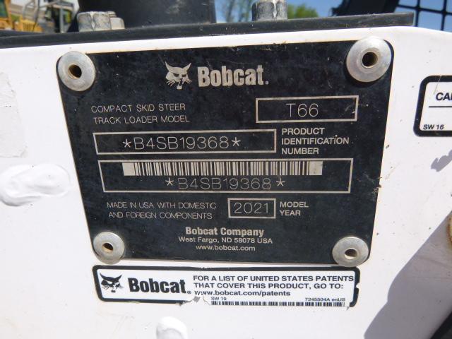 21 Bobcat T66 Skid Loader (QEA 5329)