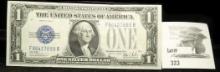 Series 1928B  $1 Silver Certificate Funny Back, high grade.
