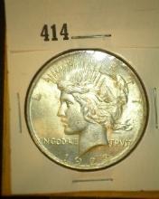 1923 P U.S. Peace Silver Dollar, Uncirculated.