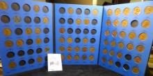 1941-1974 Partial Set of Lincoln Cents in a blue Whitman folder.