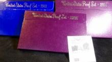 1983 S, 84 S, & 85 S U.S. Proof Sets in original boxes as issued.
