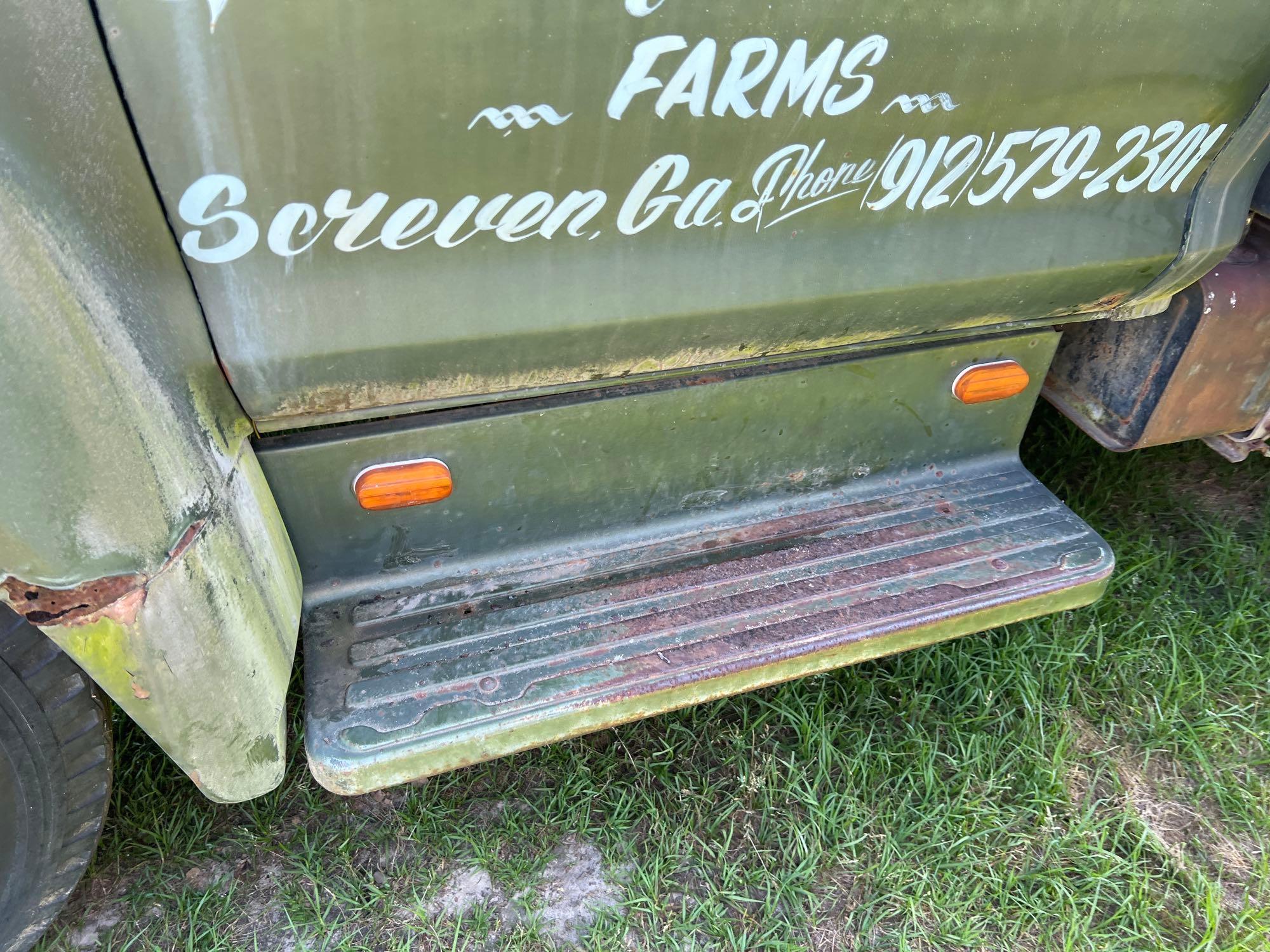 (INOP) 1976 FORD F600 T/A HYD DUMP FARM TRUCK