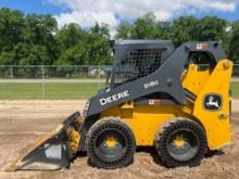 2021 JOHN DEERE 318G SOLID TIRE SKID STEER