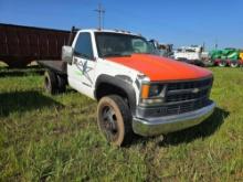 1996 CHEVROLET 3500HD FLATBED TRUCK