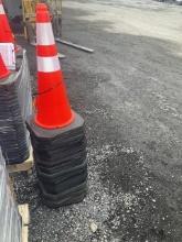 (25) New Plastic Traffic Cones