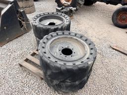 33x12-20 Solid Skid Steer Tires