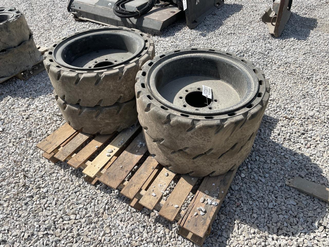 31x10-20 Solid Skid Steer Tires