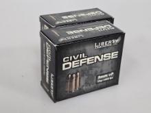 Liberty Civil Defense 9mm +P Ammo (20ct x 2)