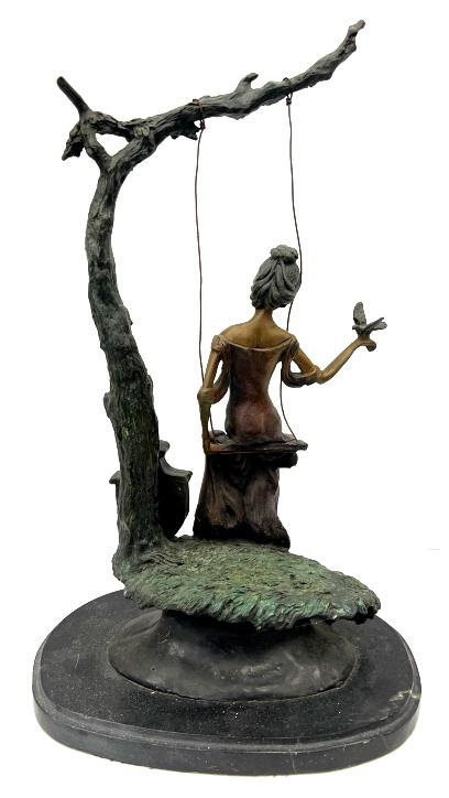 Louis ICART "The Swing" Bronze Sculpture