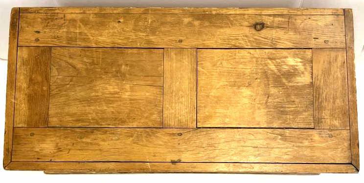 Antique Pine Tool / Shipping Trunk Chest