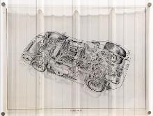 Ford GT40 MK IV Cutaway Drawing by James Allington