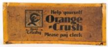 Early Orange-Crush SST Meet Crushy Embossed Sign