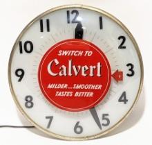 Vintage Calvert Whiskey Advertising PAM Clock